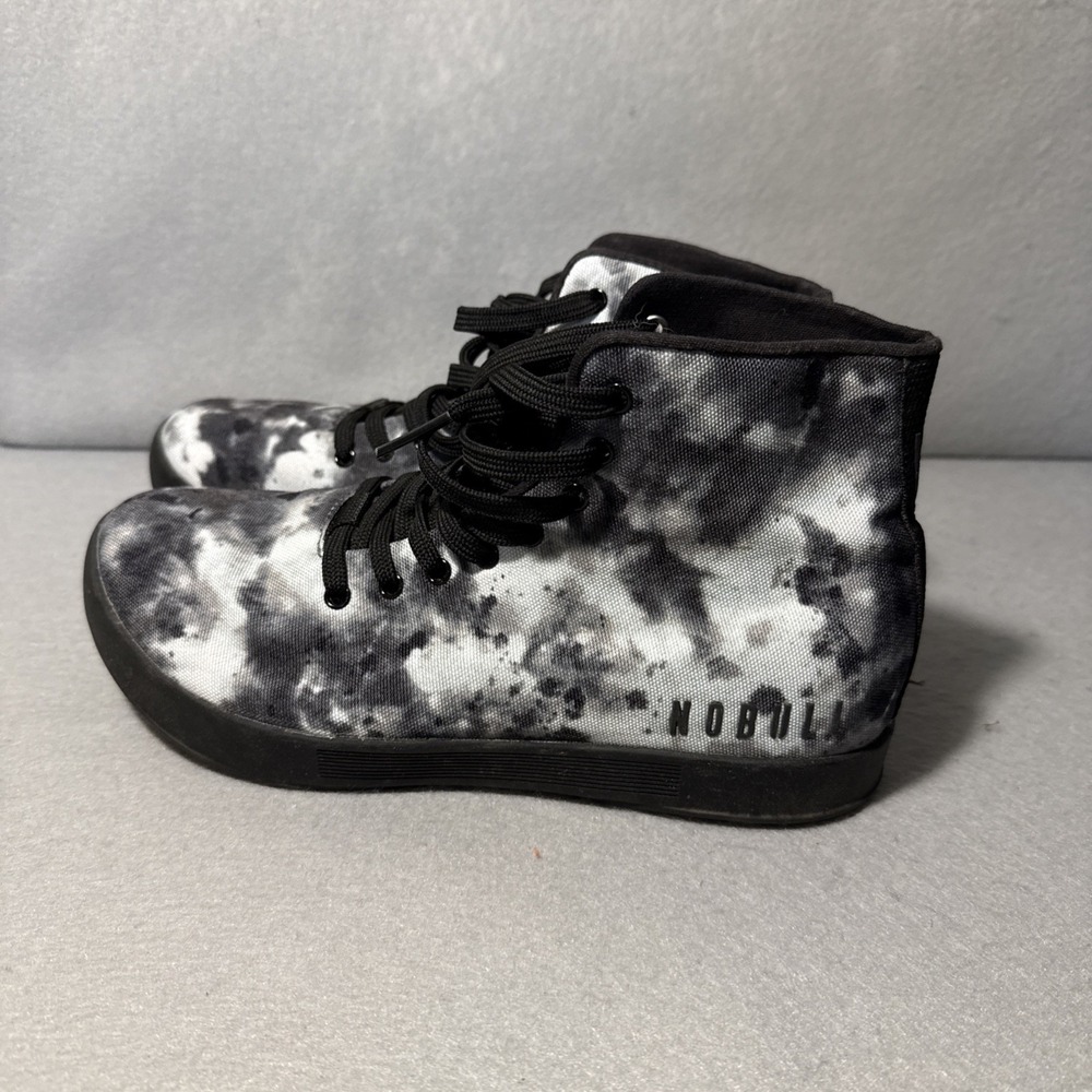 NOBULL HIGH-TOP SHADOW TIE-DYE CANVAS TRAINER shoe‎ Sneaker Woman's 8 Mens 6.5